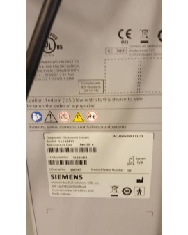 Siemens Acuson NX3 Elite with 3 probes Ultrasound