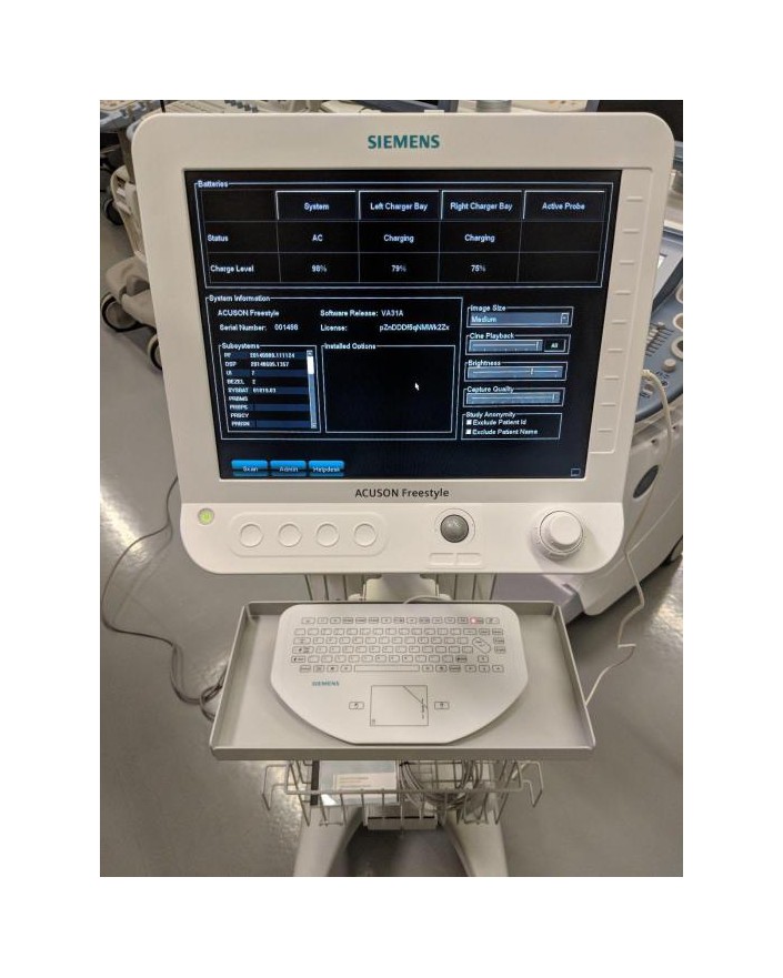Siemens Acuson Freestyle Ultrasound with 2 probes Ultrasound