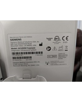 Siemens Acuson Freestyle Ultrasound with 2 probes Ultrasound
