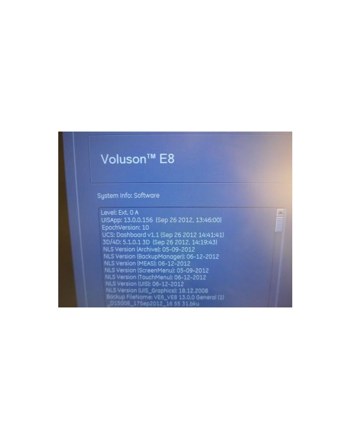 GE Voluson Expert E8 BT 13 HD LIVE Ultrasound Machine Ultrasound