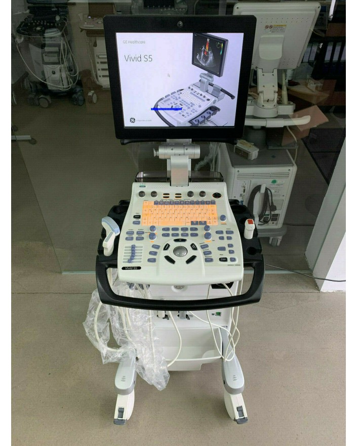 GE Vivid S5 Cardiovascular Ultrasound with Cardiac Probe Ultrasound