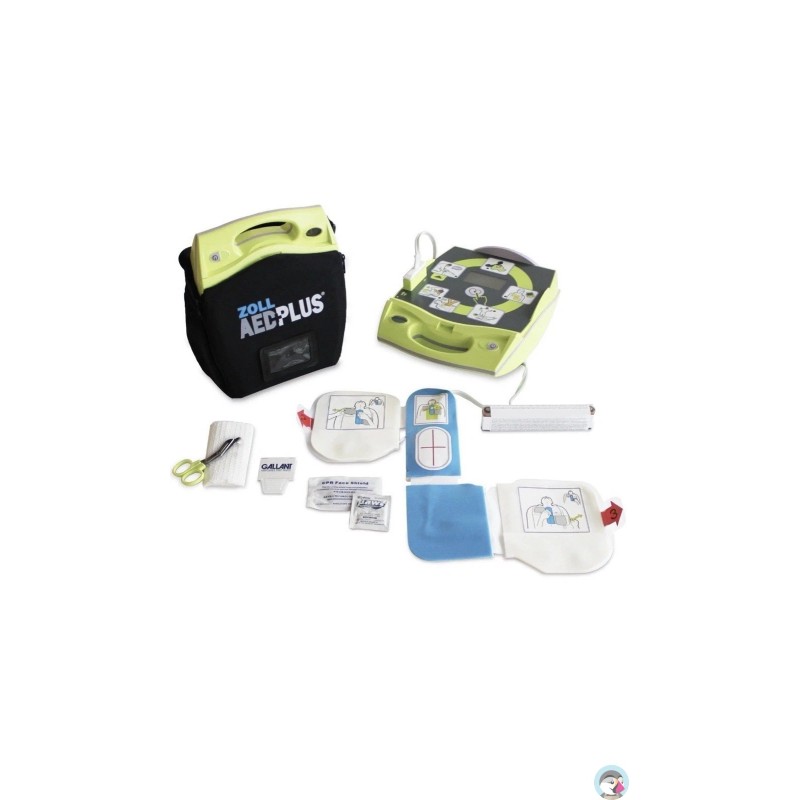 Zoll AED Plus Automatic Defibrillator with Pads Batteries and Carry Case