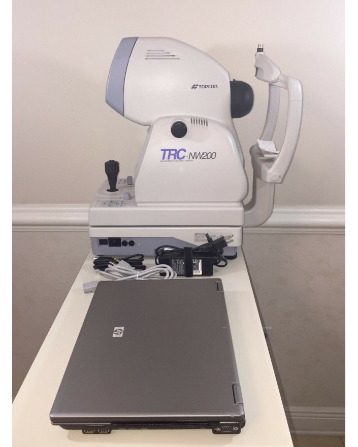 Topcon TRC-NW200 Digital Fundus Camera with laptop and Imagenet 200...